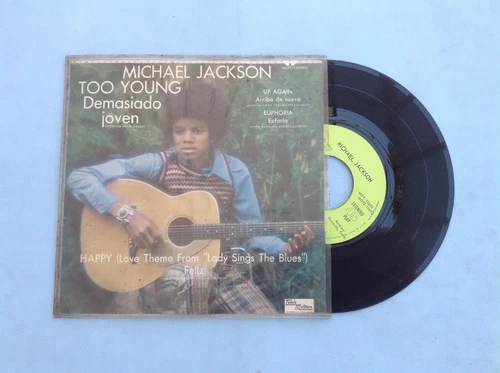MICHAEL JACKSON TOO YOUNG + 3 RARE MEXICAN EP FROM MUSIC AND ME LP ALBUM