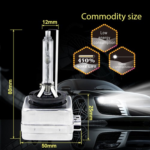 2X D3S 6000K HID Xenón Faros Bombillas Alto/Bajo Haz Blanco Repuesto - Imagen 5 de 10