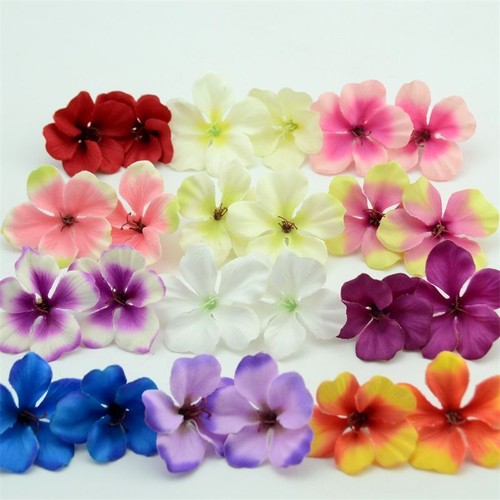 Mini Silk Orchid Flowers - Artificial Flower Heads DIY Craft Wedding Decor 60Pcs - Picture 3 of 24