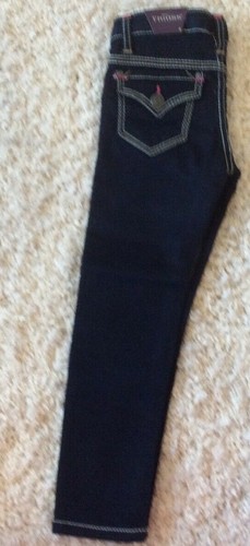 Size 5 Vigoss Blue Stretch Skinny Pants Jeans adjustable waist - Picture 6 of 6
