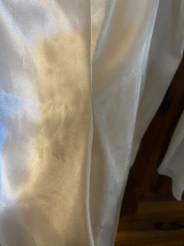 Dentelle, ivory satin trimed pajama set w pockets - Large - Picture 10 of 10