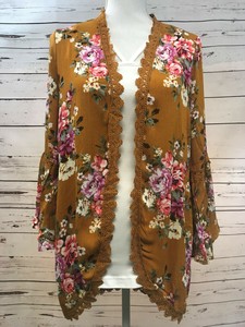 mustard kimono cardigan