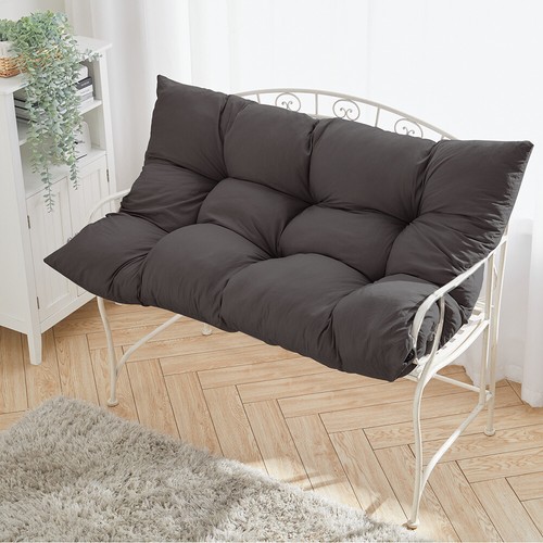 SINGLE/DOUBLE SEATER GARDEN PATION SWING BENCH CUSHION OUTDOOR FURNITURE SEATPAD - Picture 3 of 19