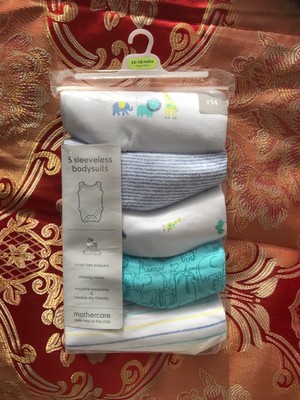 mothercare sleeveless bodysuits