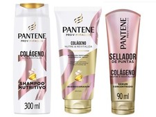 PANTENE COLAGENO SHAMPOO ACONDICIONADOR SELLADOR DE PUNTAS