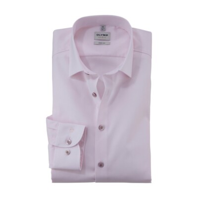Olymp Level Five Men's Business Shirt Pink Solid 201674 30