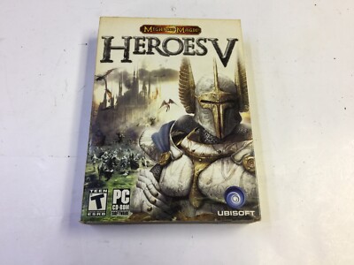 MIGHT AND MAGIC HEROES V COMPUTER PC CD-ROM SOFTWARE GAME UBISOFT 3 DISCS BOOK