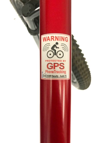 Bike Anti Theft GPS Security Decal - Stop Bicycle Thieves - Picture 4 of 5