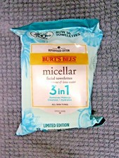 BURT'S BEES LIMITED EDITION MICELLAR 3-IN- COCONUT  LOTUS WATER 36 TOWELETTES
