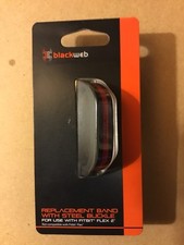 Blackweb Replacement Band With Steel Buckle  Fitbit Flex2 Black/Red BWB16WA055