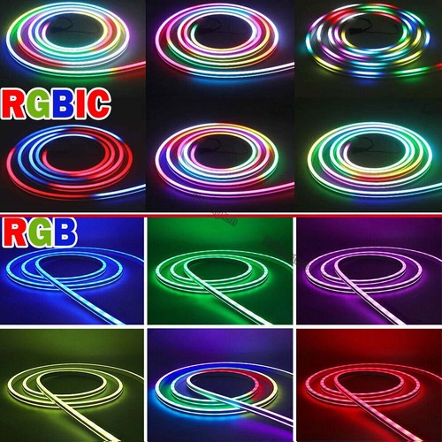 RGB White LED Strip Neon Rope Lights Dimmable Waterproof 12V Tube Bar Sign Light - Picture 2 of 38