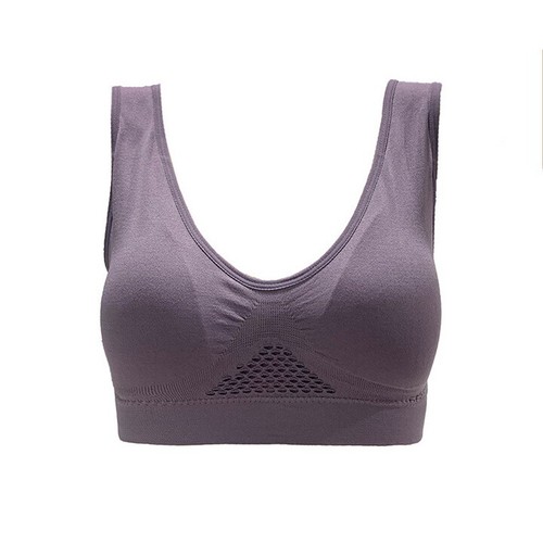 Padded Sports Bra Seamless Bra High Impact Top Active Wear Workout Yoga Exercise - 第 12/27 張圖片