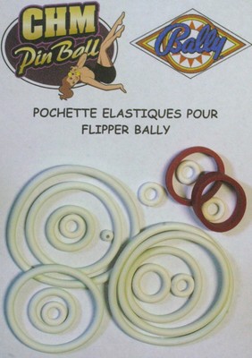Lot De 2 élastiques Bleus Pour Flipper Bally / Stern - Neufs - Pièce Détachée Générique