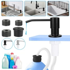 Stainless Steel Sink Soap Dispenser Kitchen Hand Liquid Pump Bottle Tube Kit New