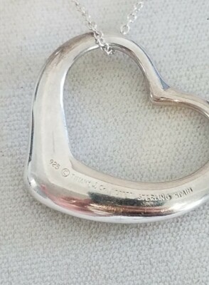 Tiffany & Co. Peretti Open heart large heart pendant 30 inch