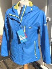 Bnwt Target Dry Ladies Waterproof Breathable Jacket Rain Coat Blue Uk 8