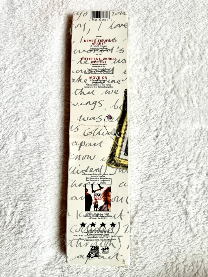 ЗАПЕЧАТАННАЯ МЕГА РЕДКАЯ ЗАПЕЧАТАННАЯ КАССЕТА INXS ДЛИННЫЙ БОКС-СЕТ НИКОГДА НЕ РАЗРЫВАЕТ НАС НА ЧАСТИ - Изображение 3 из 4