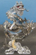 Swarovski crystal dragon 1096752 SCS 25th anniversary DAMAGED READ DESC