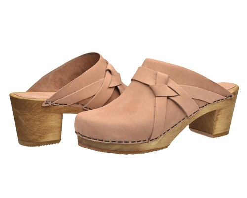 Sanita Wood Manuella Square Women Clogs | Slippers | garden shoes | Oiled Leathe - Picture 15 of 22