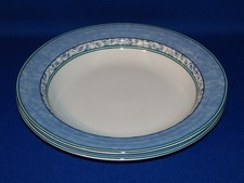 MIKASA FINE CHINA SUSANNE PR. RIM SOUP BOWLS 9"