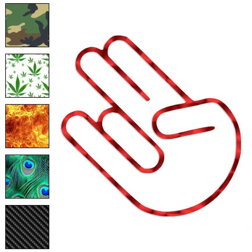 The Shocker Hand Symbol, Vinyl Decal Sticker, 40 Patterns & 3 Sizes, #2939