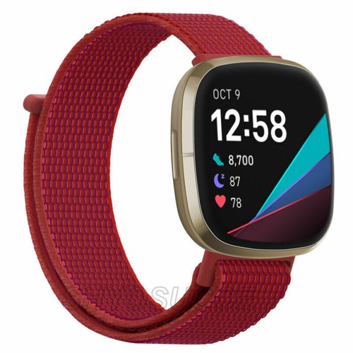 For Fitbit Versa 4 3 Fitbit Sense Nylon Loop Sport Watch Band Strap Wristband - Picture 24 of 55