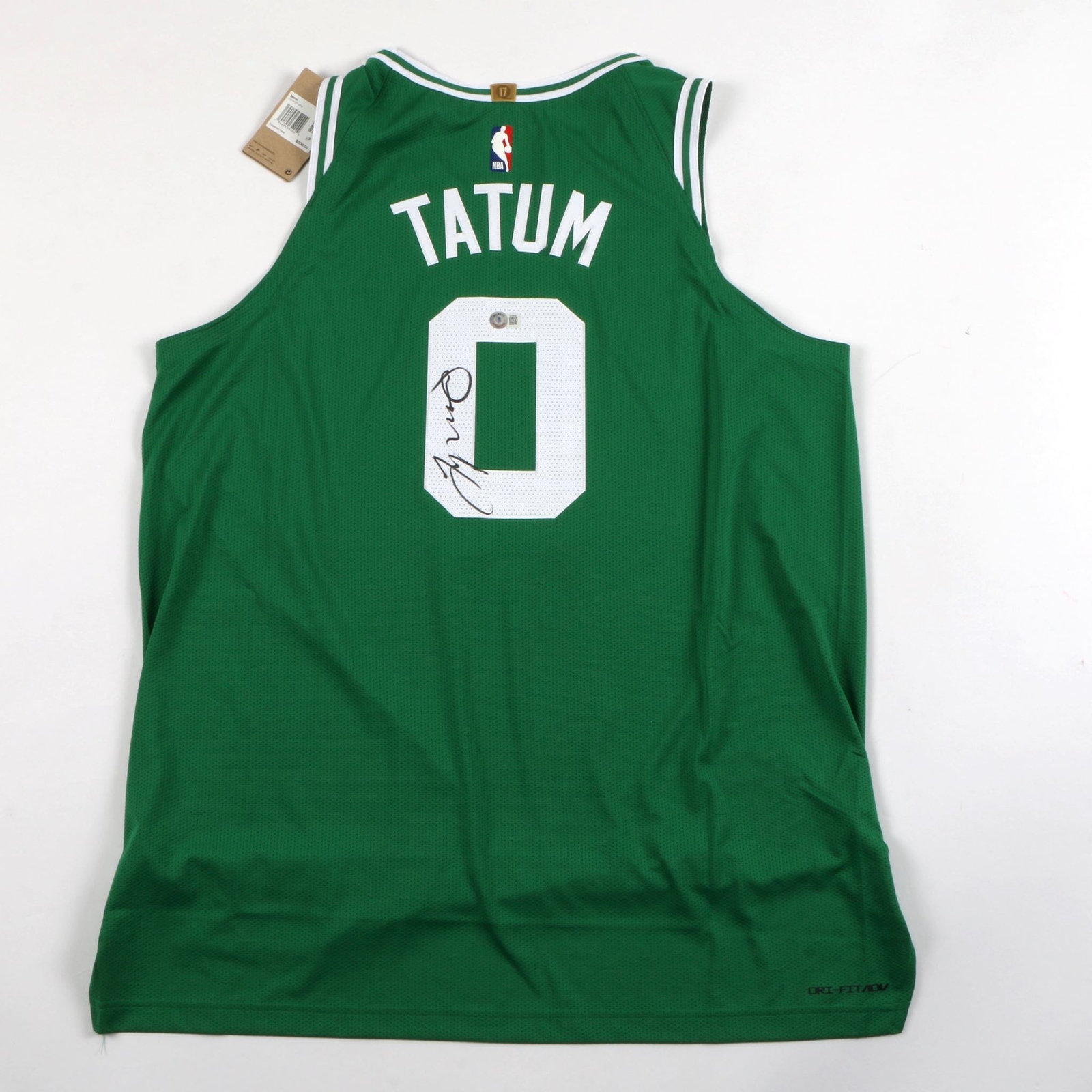 Jayson Tatum Autographed Signed Jersey Boston Celtics Beckett Tatum Autograph Beckett 