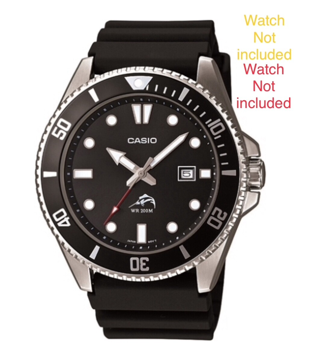 Genuine Casio Watch Band Diver MDV-106-1AV Rubber Strap and
