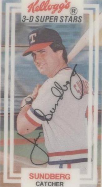 1983 Kellogg's 3-D Super Stars - Jim Sundberg #38 - 1 of 1