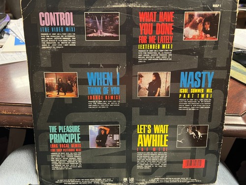 Janet Jackson Control The Remixes LP UK 1987 A&M MIXLP1 - Picture 2 of 2