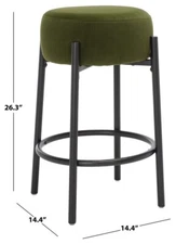 Safavieh PAISLEIGH METAL COUNTER STOOL, Reduced Price 2172743457 SFV5032E