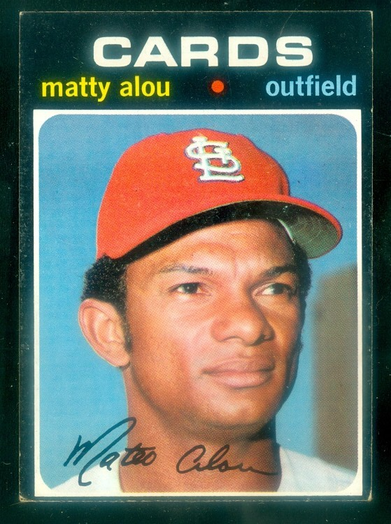 1971 Topps #720 Matty Alou Baseball Card EX Condition
