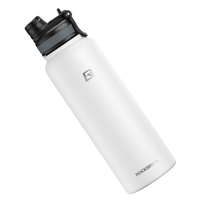 ROCKBROS Edelstahl Wasserflasche Isolierte Auslaufsicher Trinkflasche 550-1200ML