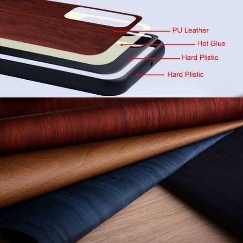 For Google Pixel Fold, Luxury Business Retro Leather Wooden Pattern Case Cover - Picture 2 of 9
