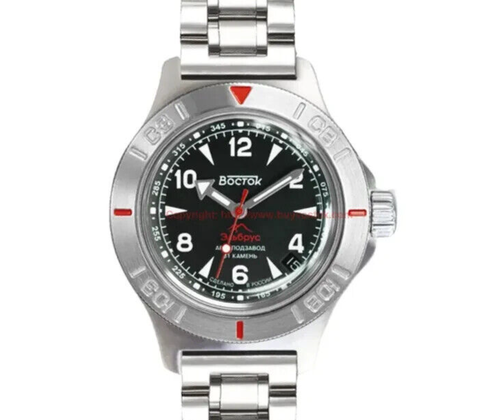 Vostok Amphibia 74092B Automatic Watch Elbrus Mountain Special