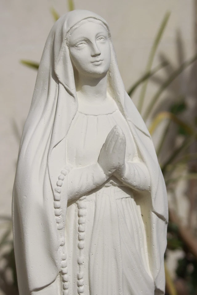 Statua Madonna di Lourdes 80Cm In Cemento - Immagine 4 di 4