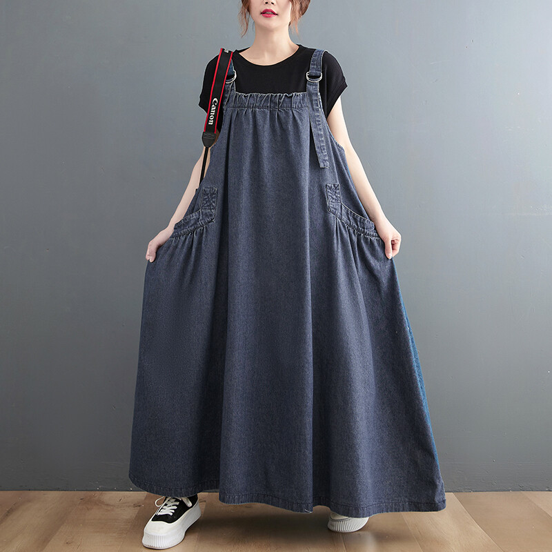 white christmas dresses Heidi Japanese Eco Denim Dress main image 1