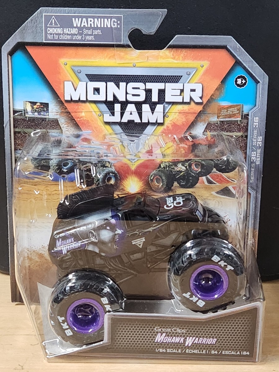 Great Clips Mohawk Warrior MONSTER JAM Truck 2024 1/64 Spin