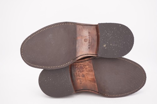 USADO 5x | $770 BOTA GRENSON TRIPLE RIBETE MARRÓN UK 10 G US 11 GOODYEAR NOBUCK - Imagen 16 de 17