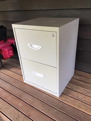 Grey Metal 2 Drawer Filing Cabinet Other Furniture Gumtree