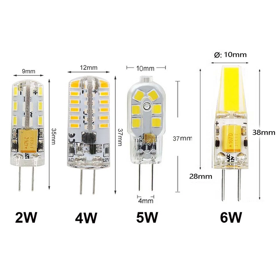 G4 G9 LED Bulb 3W 6W 7W 8W 9W 10W Capsule Corn Light Replace Halogen 12V/220V - Image 2 of 4
