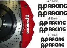 AP RACING  WHITE HI-TEMP  BRAKE CALIPER DECALS STICKERS CAST VINYL 15 COLOURS