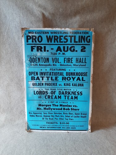 Odenton Wrestling Battle Royal Poster Golden Phoenix King Kaluha Lords Darkness 