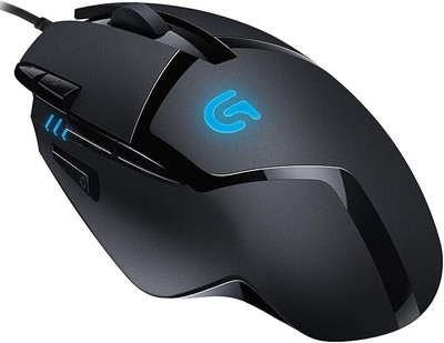 Logitech Hyperion Fury G402 Wired USB Mouse, 4000 DPI, Schwarz 