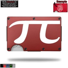 PI SYMBOL Math Laser Engraved Onto An Aluminum Wallet