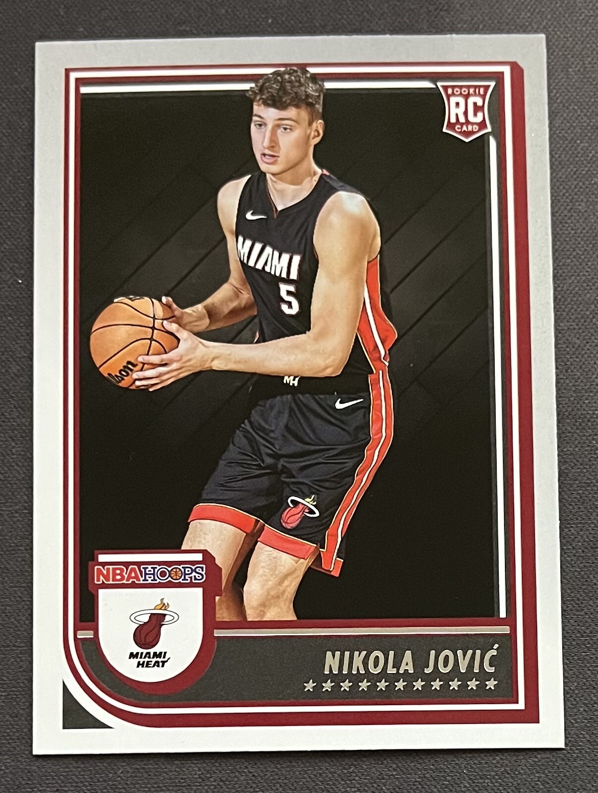 Nikola Jovic RC  2022-23 Panini NBA Hoops Rookie #256 Miami Heat  Basketball
