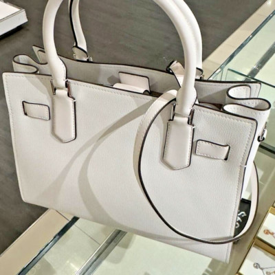 Michael Kors Hamilton Medium Satchel Leather Crossbody
