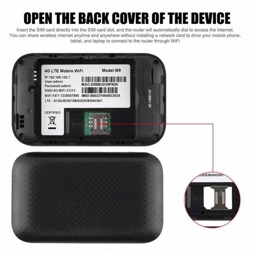 Portable WiFi 5G LTE WiFi Router Mobile Broadband LED Hotspot Modem - Picture 4 of 11