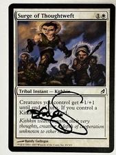 MTG Magic Surge Of Thoughtweft Signed Artist Proof x1 Lorwyn LOR Randy Gallegos