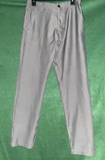 New Men's Marc New York Commuter Slim Fit Comfort Stretch Pants Gray Size 30/32